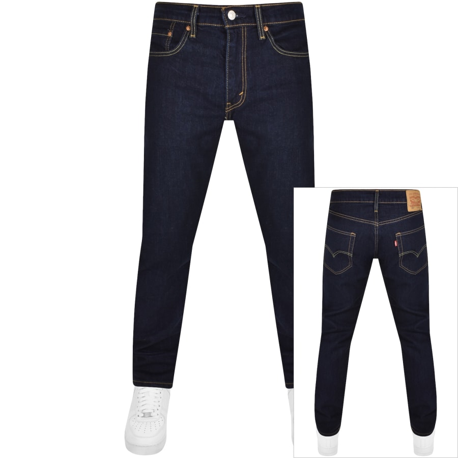 Levis 502 Tapered Dark Wash Jeans Blue